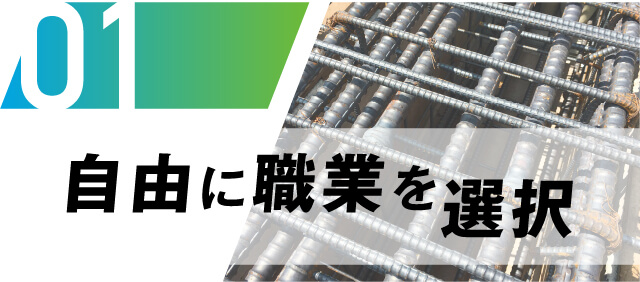 自由に職業を選択
